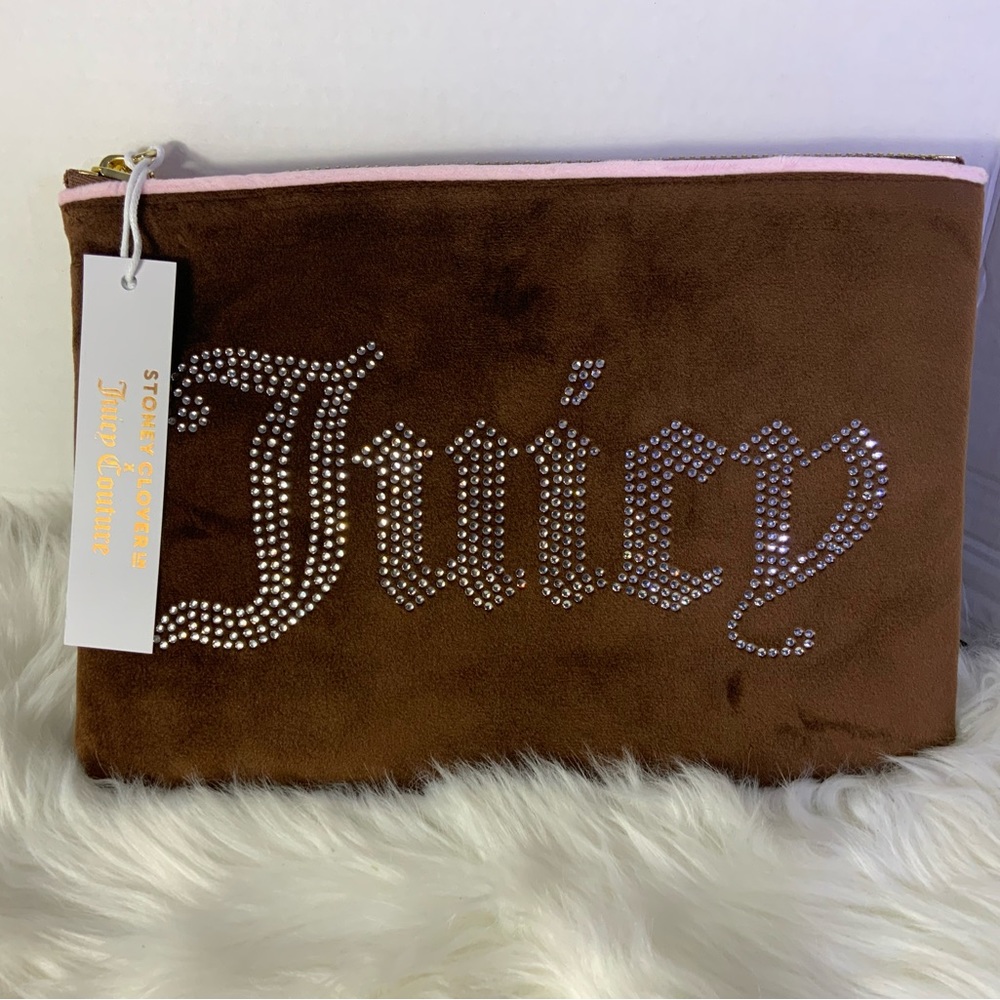 Stoney Clover Lane x Juicy Couture Embellished Flat Pouch
